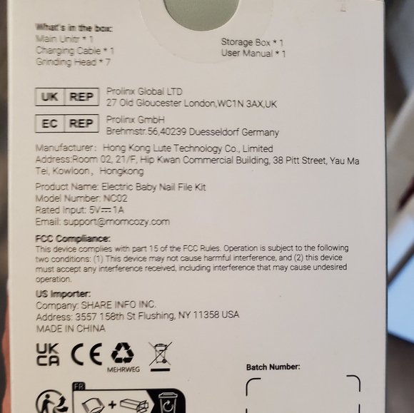 Momcozy Electric Baby Nail File Kit NWT - Picture 2 of 3